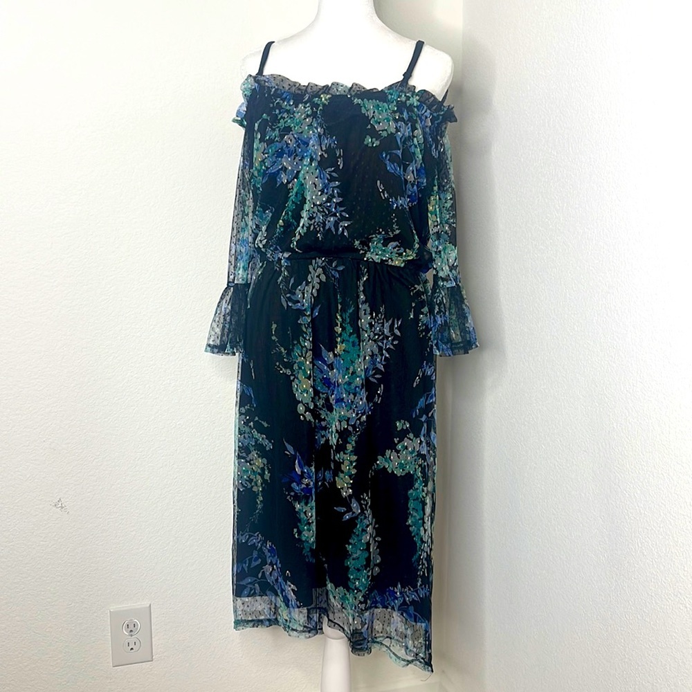Worthington Woman | Black Floral Dress | Sz 18W